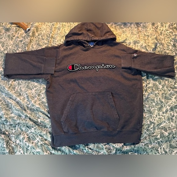 CHAMPION SCRIPT LOGO HOODIE - Picture 1 of 3